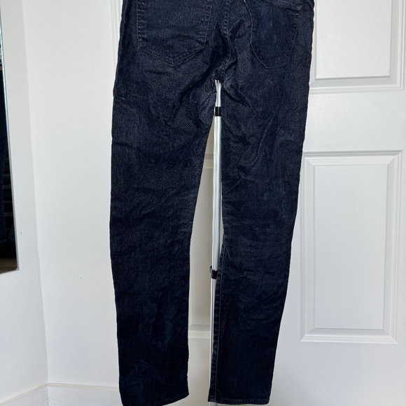 RARE Levi’s Made and Crafted Lace-Up Cigarette Slim Velvet Denim Jeans - Picture 6 of 8